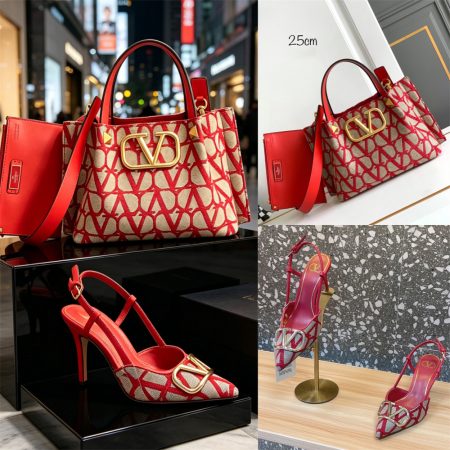 High quality sandals & Tote bag set free shipping VAL #Z0732
