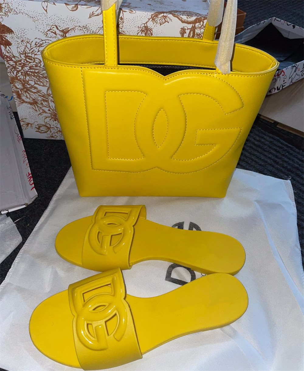 High quality slipper & Tote bag set free shipping DOA #31609 - Image 1