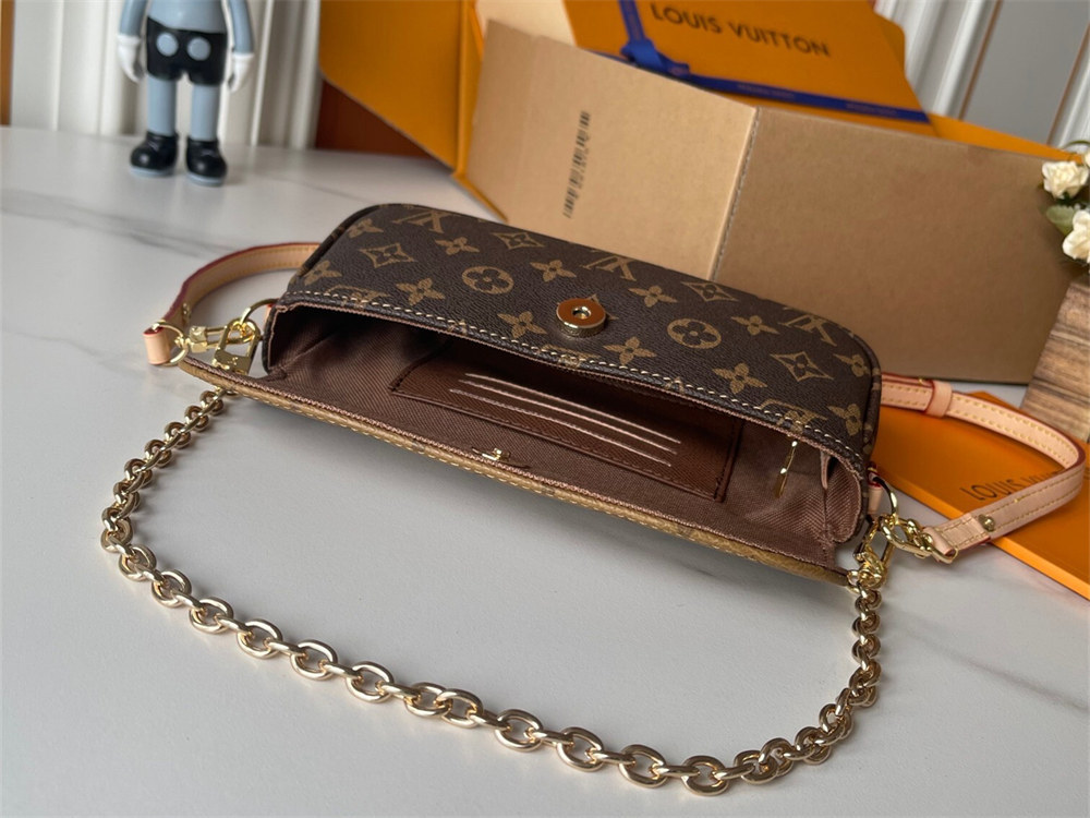 Top quality leather shoulder bag size:23.5*12*4.3cm LOV #29672 - Image 4