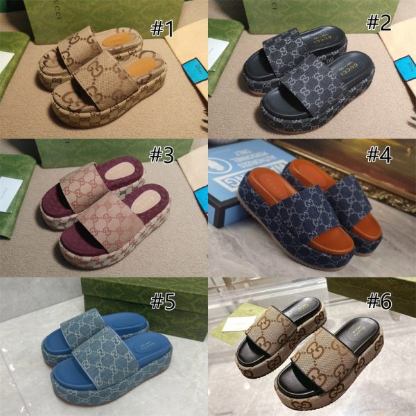 High quality slipper size:5-13 with box GUI #30797