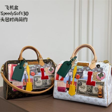 Top quality leather handbag speedy size:30*21*17cm LOV #31465