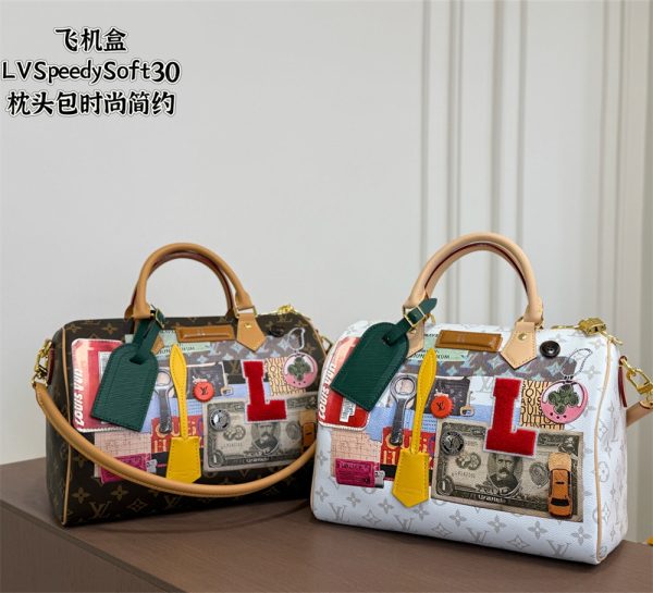 Top quality leather handbag speedy size:30*21*17cm LOV #31465