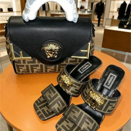 High quality slipper & handbag set free shipping FEI #31473
