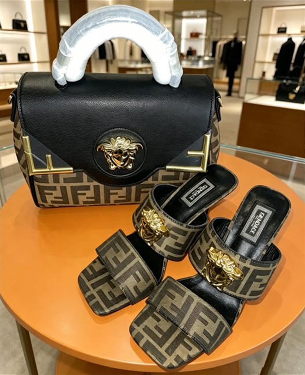 High quality slipper & handbag set free shipping FEI #31473 - Image 1
