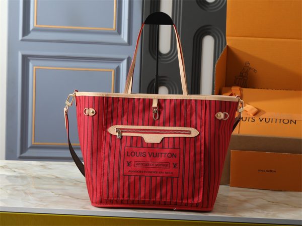 Top quality leather neverful Tote bag (with strap) size:31*28cm LOV #31526