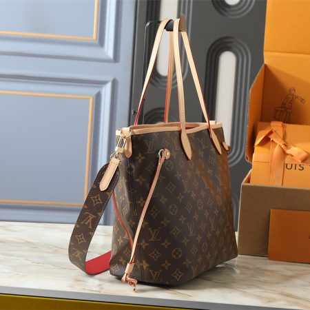 Top quality leather neverful Tote bag (with strap) size:31*28cm LOV #31526 - Image 3
