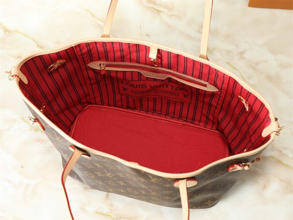 Top quality leather neverful Tote bag (with strap) size:31*28cm LOV #31526