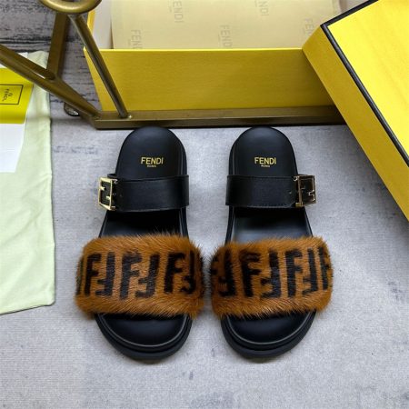 High quality couple slippers size:5-11 with box FEI #31556 - Image 2