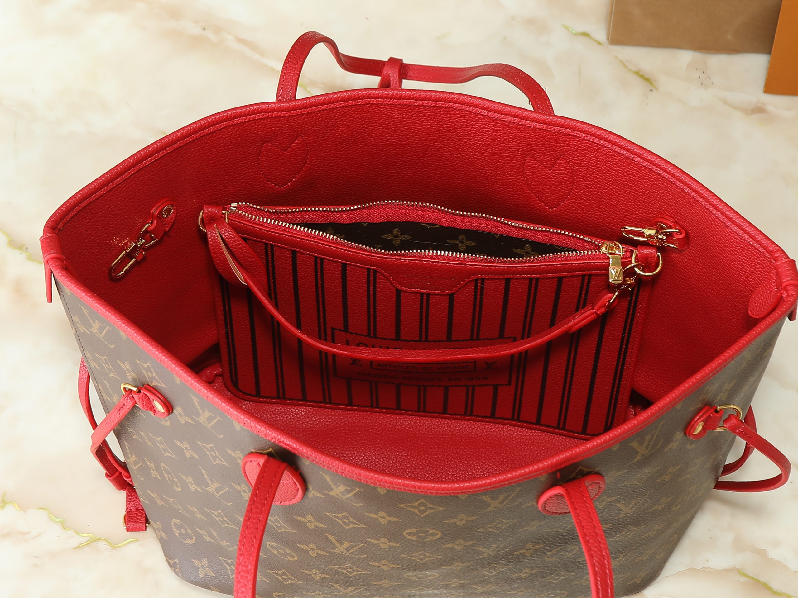 Top quality leather Tote bag size:24cm/31cm LOV #31629 - Image 2