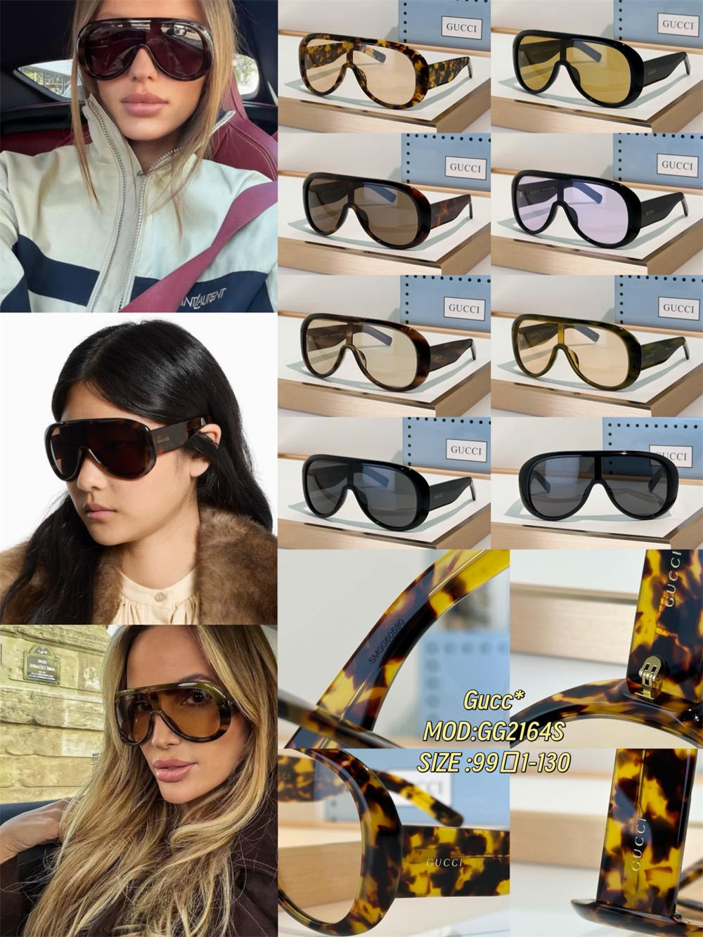 High quality sunglass with box GUI #C0733 - Image 4