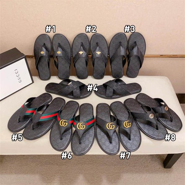 High quality slippers for men size:7-11 with box GUI  #C0737