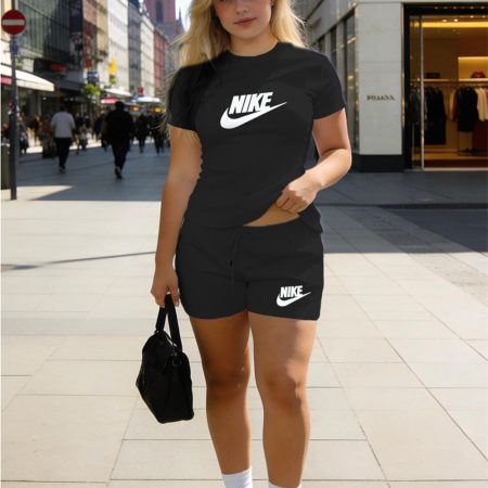 Wholesale cotton sport short suit for women Size:S-XL NIK WYS  #C0745