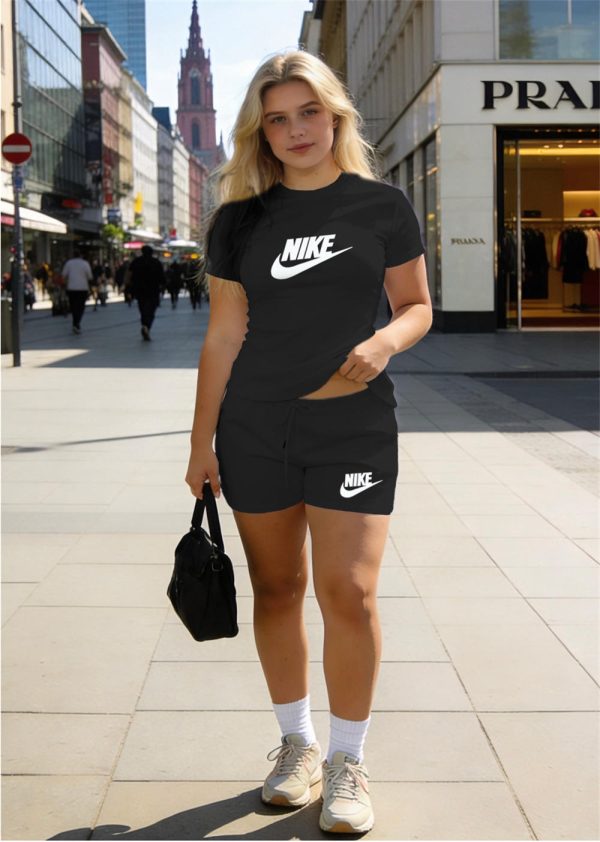 Wholesale cotton sport short suit for women Size:S-XL NIK WYS  #C0745