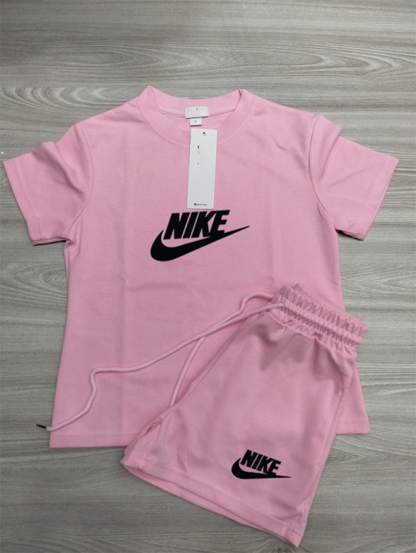 Wholesale cotton sport short suit for women Size:S-XL NIK WYS  #C0745