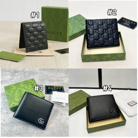 Top quality leather wallet with box for men size:11*10cm GUI #C0746