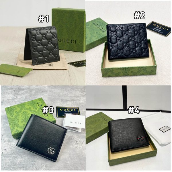 Top quality leather wallet with box for men size:11*10cm GUI #C0746