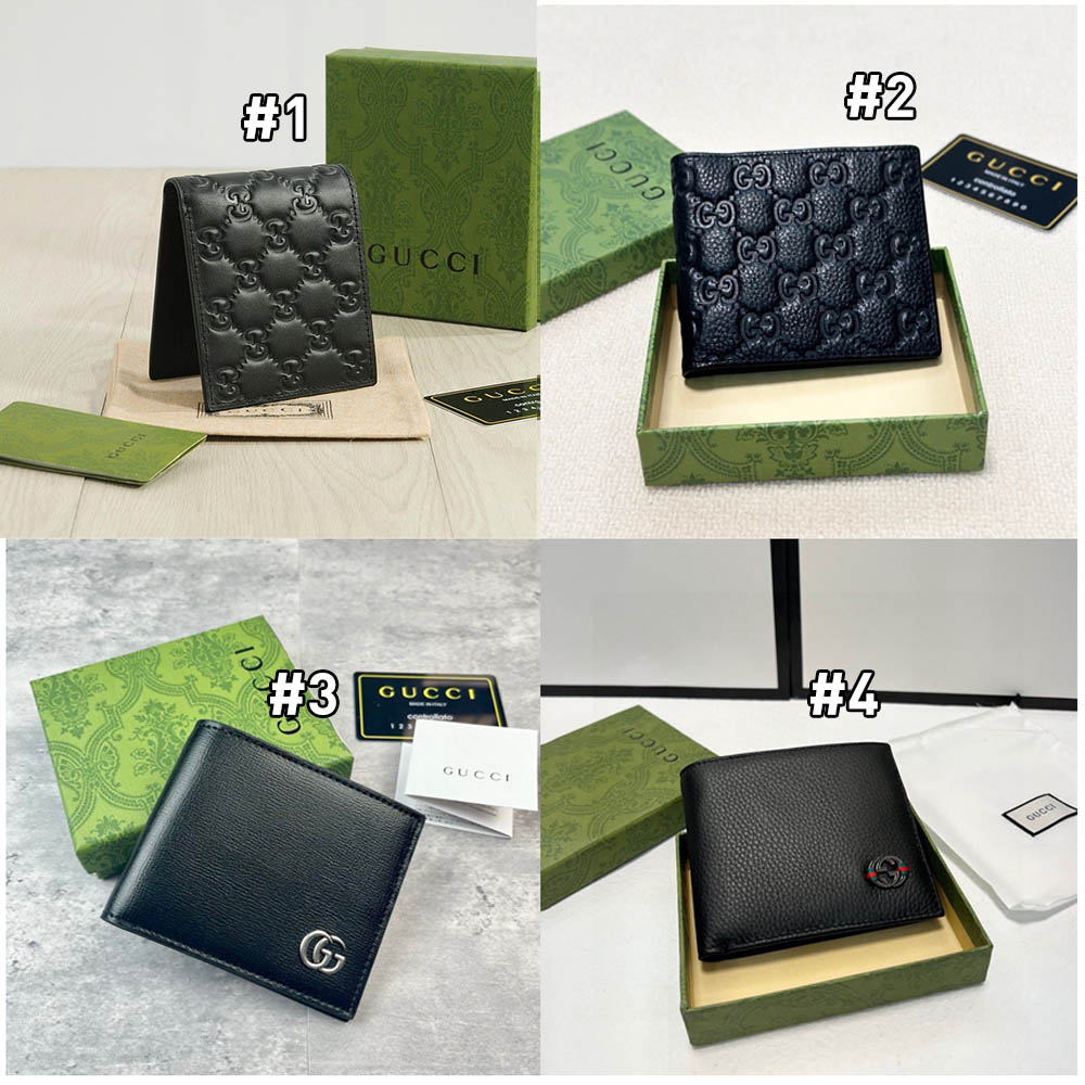 Top quality leather wallet with box for men size:11*10cm GUI #C0746 - Image 1
