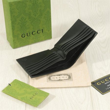 Top quality leather wallet with box for men size:11*10cm GUI #C0746 - Image 3