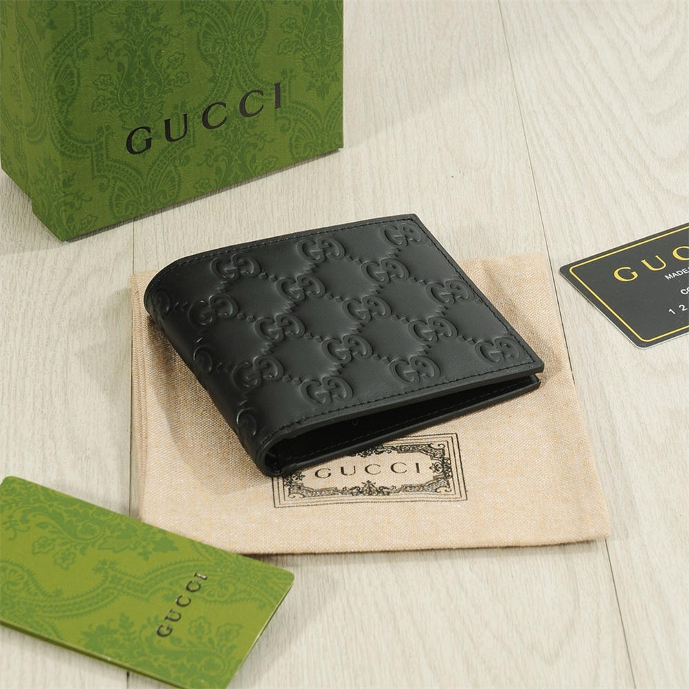 Top quality leather wallet with box for men size:11*10cm GUI #C0746 - Image 6