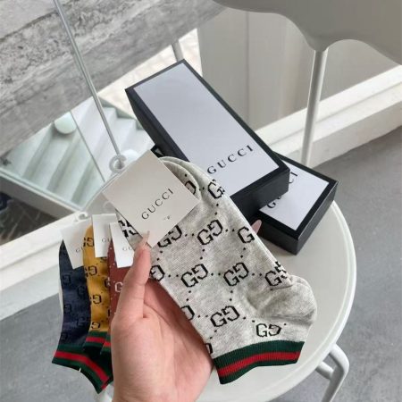 High quality short socks with box(One box contains 5 pairs) GUI #C0754