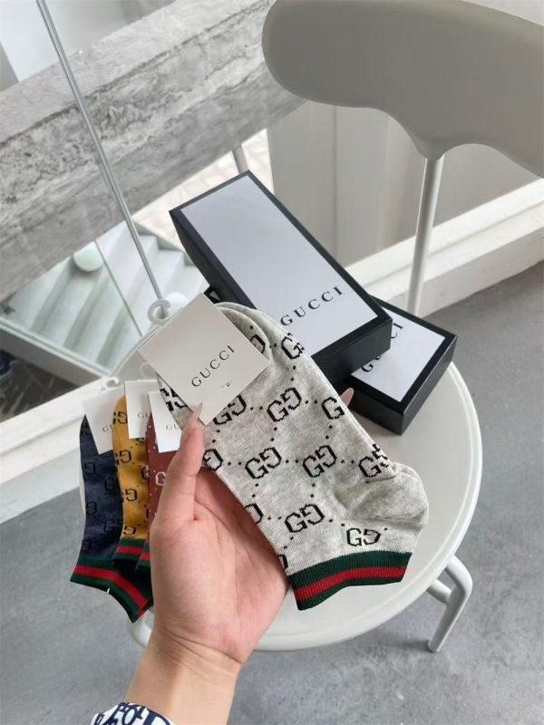 High quality short socks with box(One box contains 5 pairs) GUI #C0754