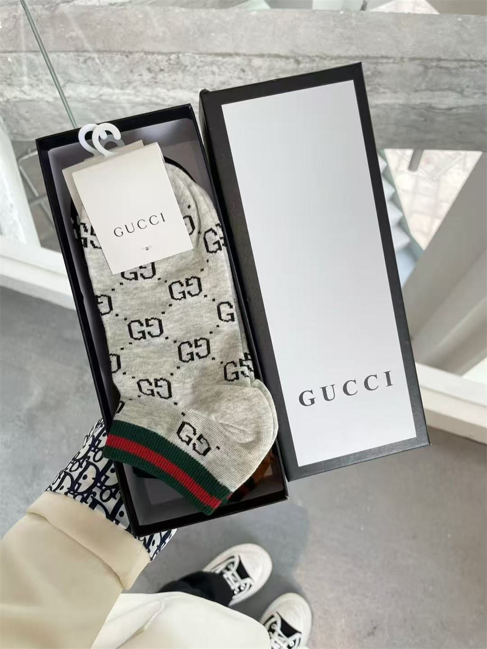 High quality short socks with box(One box contains 5 pairs) GUI #C0754 - Image 3