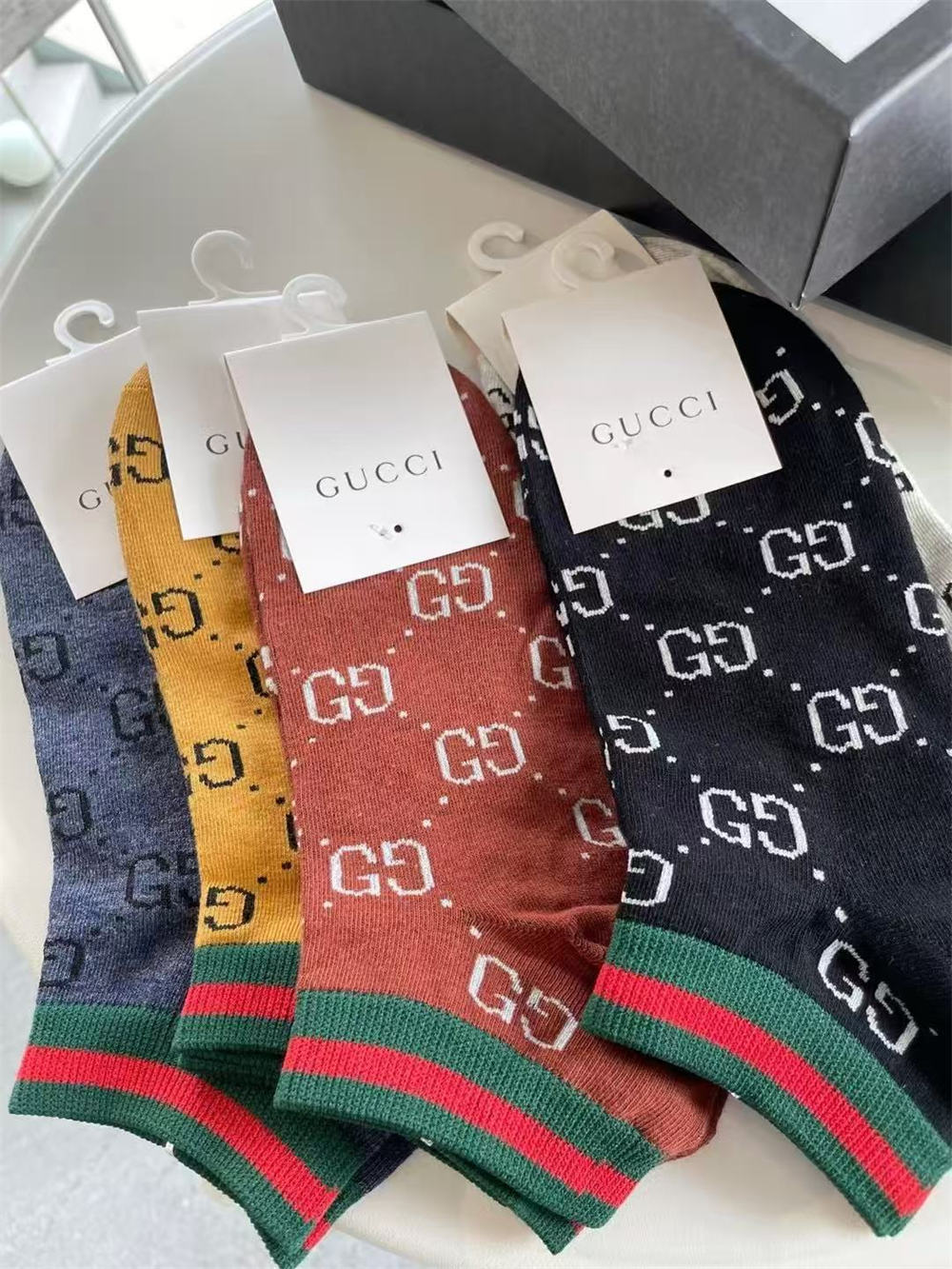 High quality short socks with box(One box contains 5 pairs) GUI #C0754 - Image 4