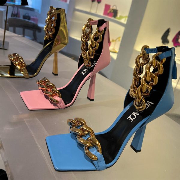 High quality High-heels sandals size:5-11 with box free shipping VEE #C0759