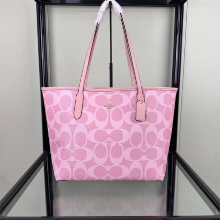 High quality pink Tote bag size:33cm COH #C0762