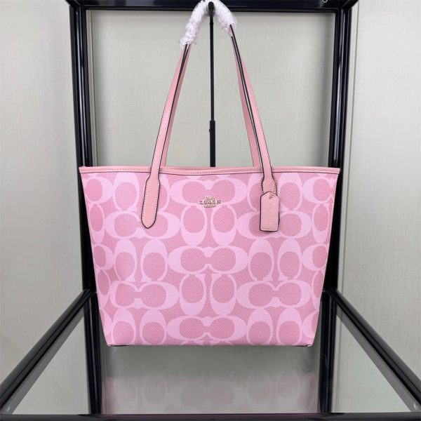 High quality pink Tote bag size:33cm COH #C0762