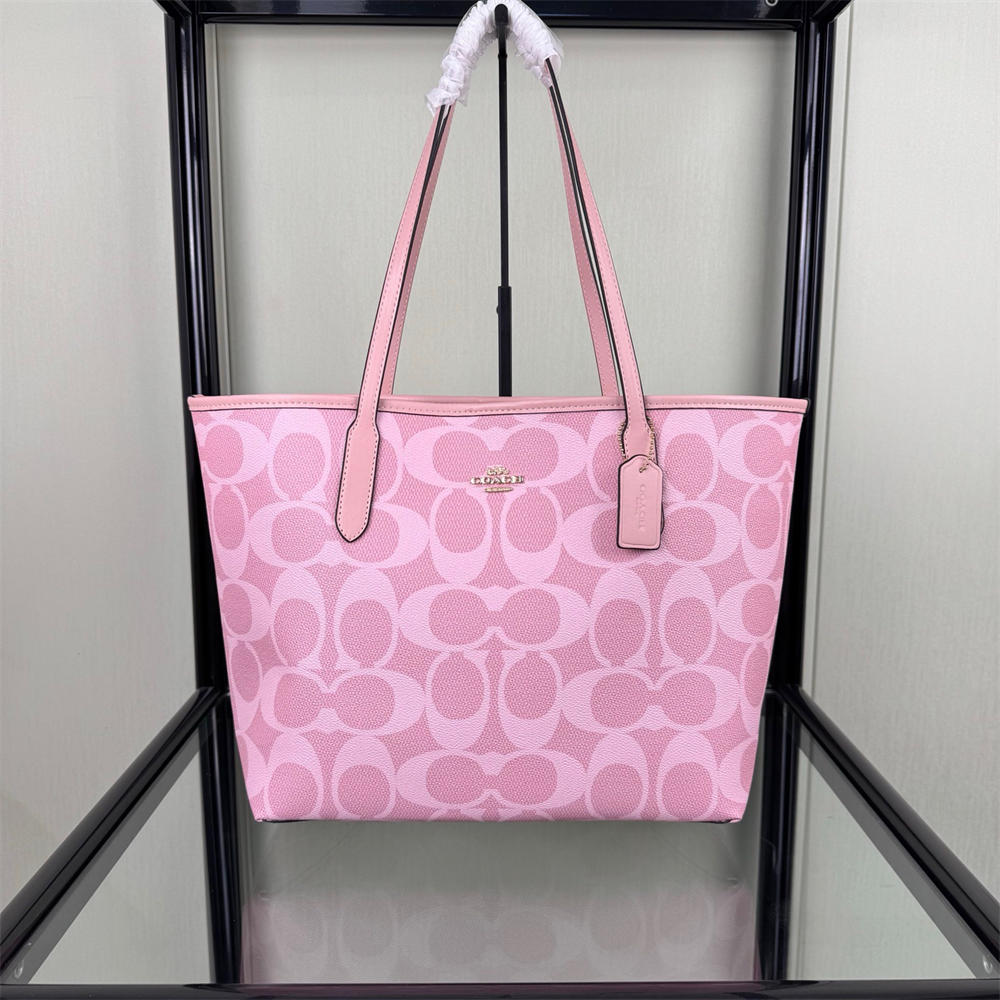 High quality pink Tote bag size:33cm COH #C0762 - Image 1