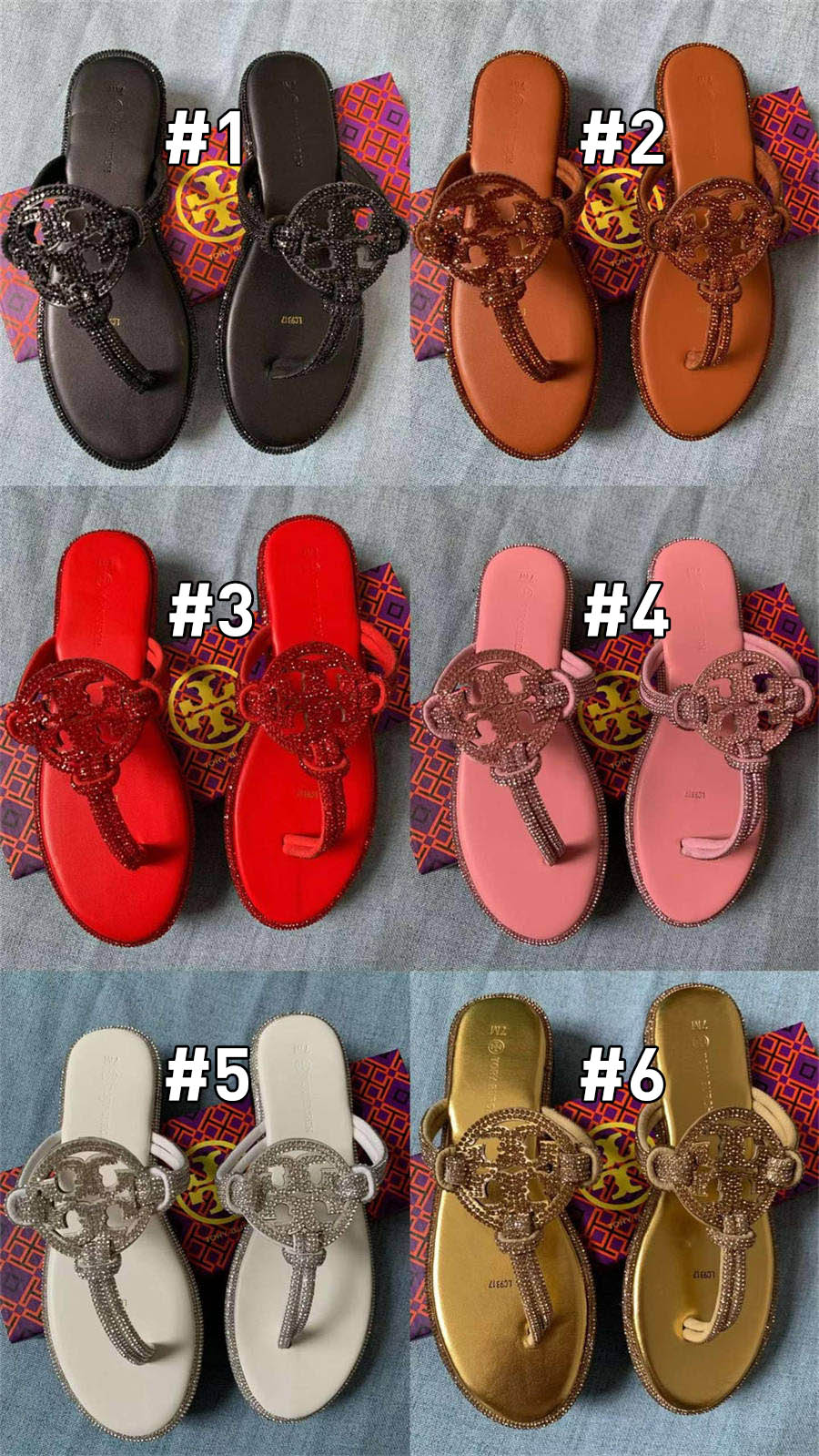 Wholesale slippers for women size:5-10 with box  TOH XY #C0769 - Image 1