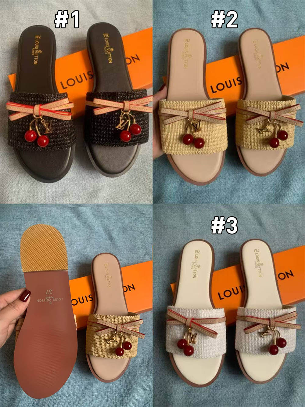 Wholesale slippers for women size:5-10 (NO box) LOV XY #C0809 - Image 1