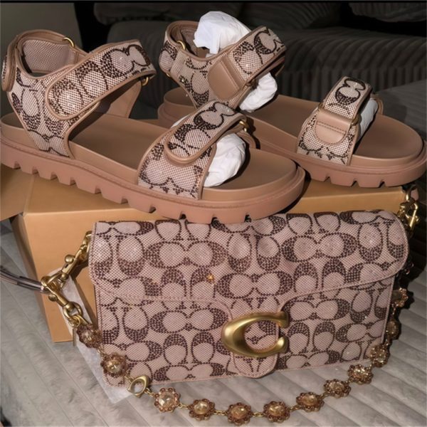 1 set sandal & shoulder bag (bag & sandal no box) free shipping COH #X1316