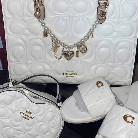 High quality slippers & toter bag(No Chain ) & shoulder bag set free shipping COH #X1582