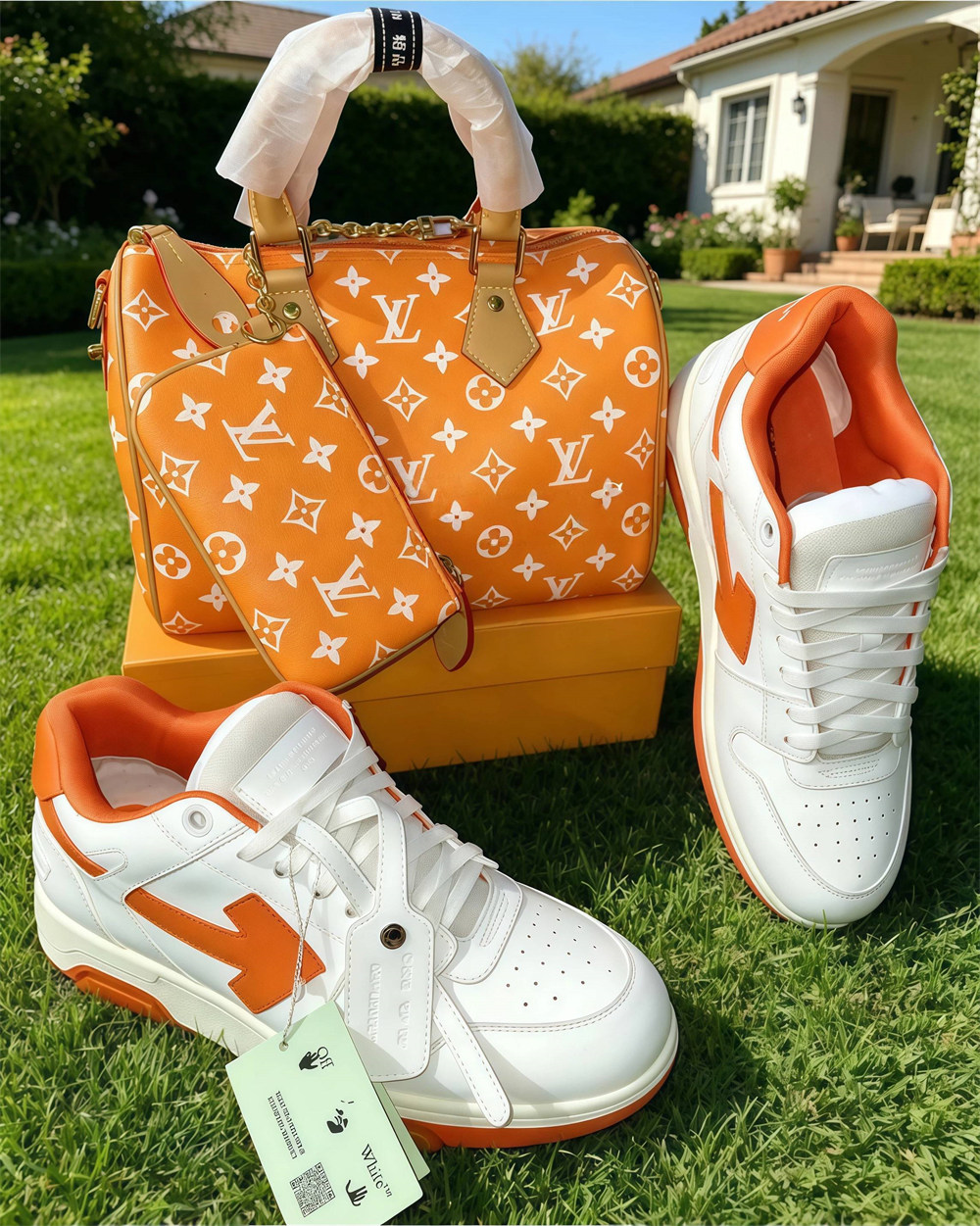 High quality sneaker & Handbag set free shipping LOV #X1594 - Image 1