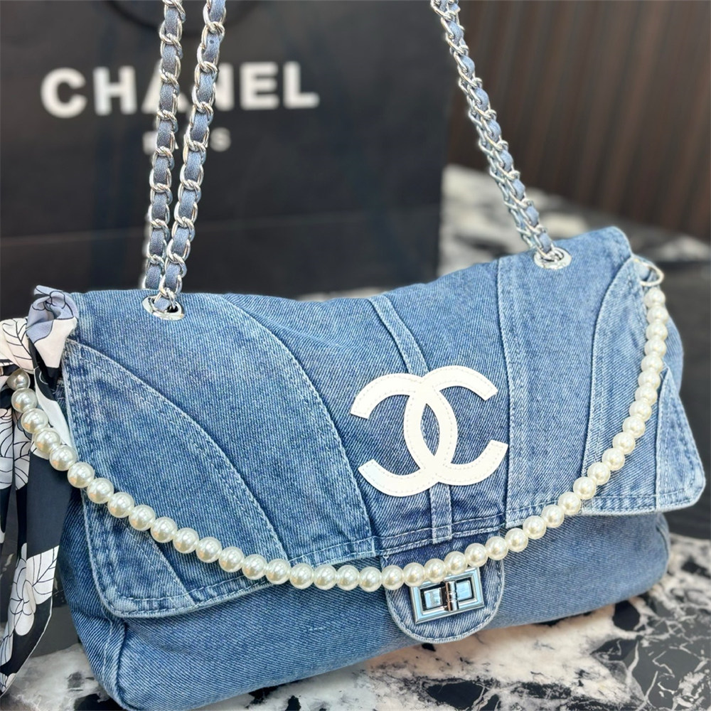 High quality denim  bag size:32*18cm CHL DS #X1613 - Image 1