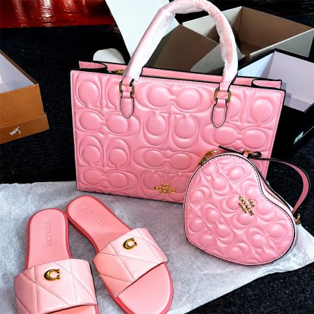 High quality slippers & toter bag(No Chain ) & shoulder bag set free shipping COH #X1663