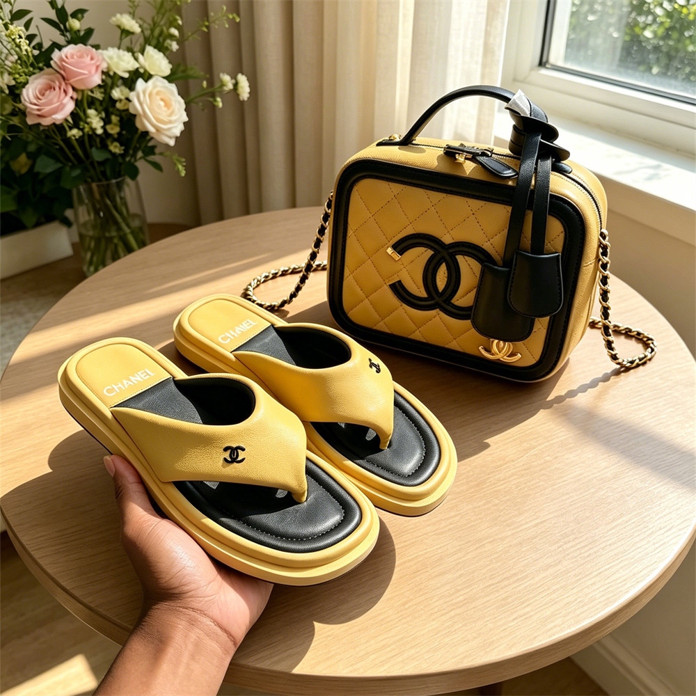High quality slipper & shoulder bag set free shipping CHL #X1647 - Image 1