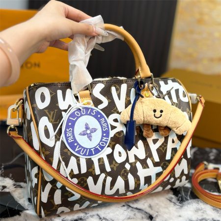 High quality leather Handbag speedy size:30*19cm LOV #X1653