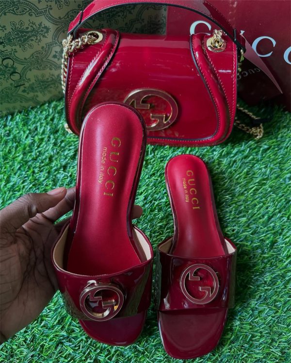 High quality slippers & shoulder bag  free shipping GUI #X1660
