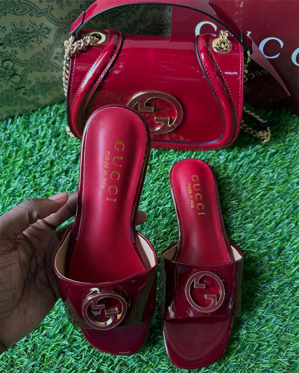 High quality slippers & shoulder bag  free shipping GUI #X1660 - Image 1