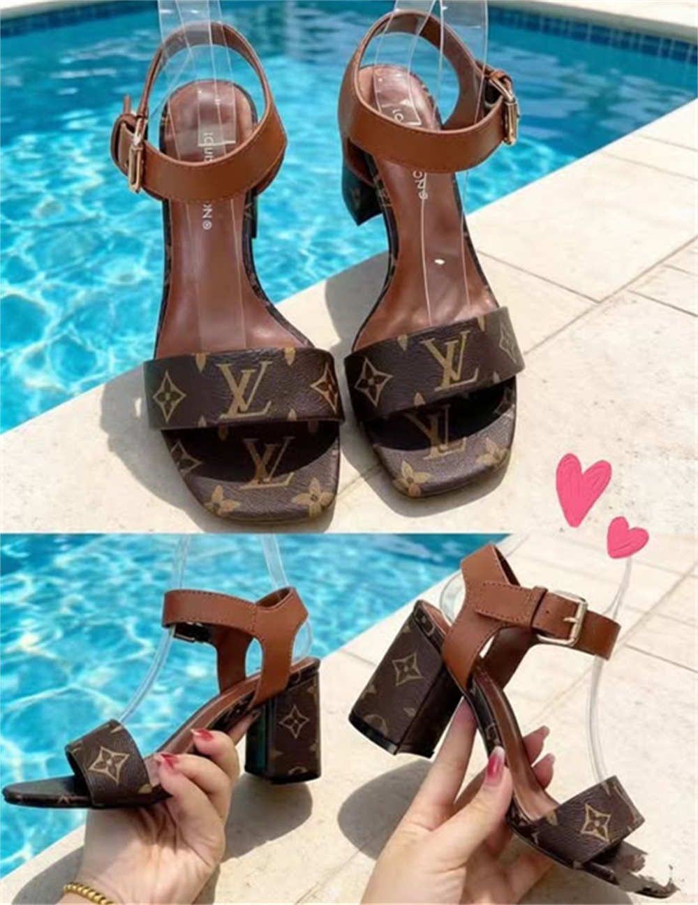 High quality sandals size:5-10 with box free shipping LOV #Z0806 - Image 6