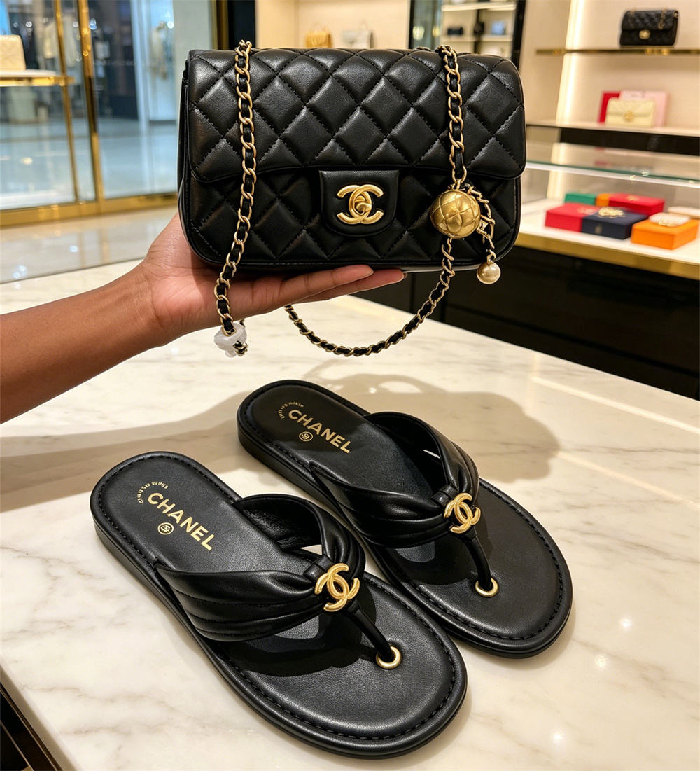 High quality slipper & shoulder bag set free shipping CHL #Z0825 - Image 2