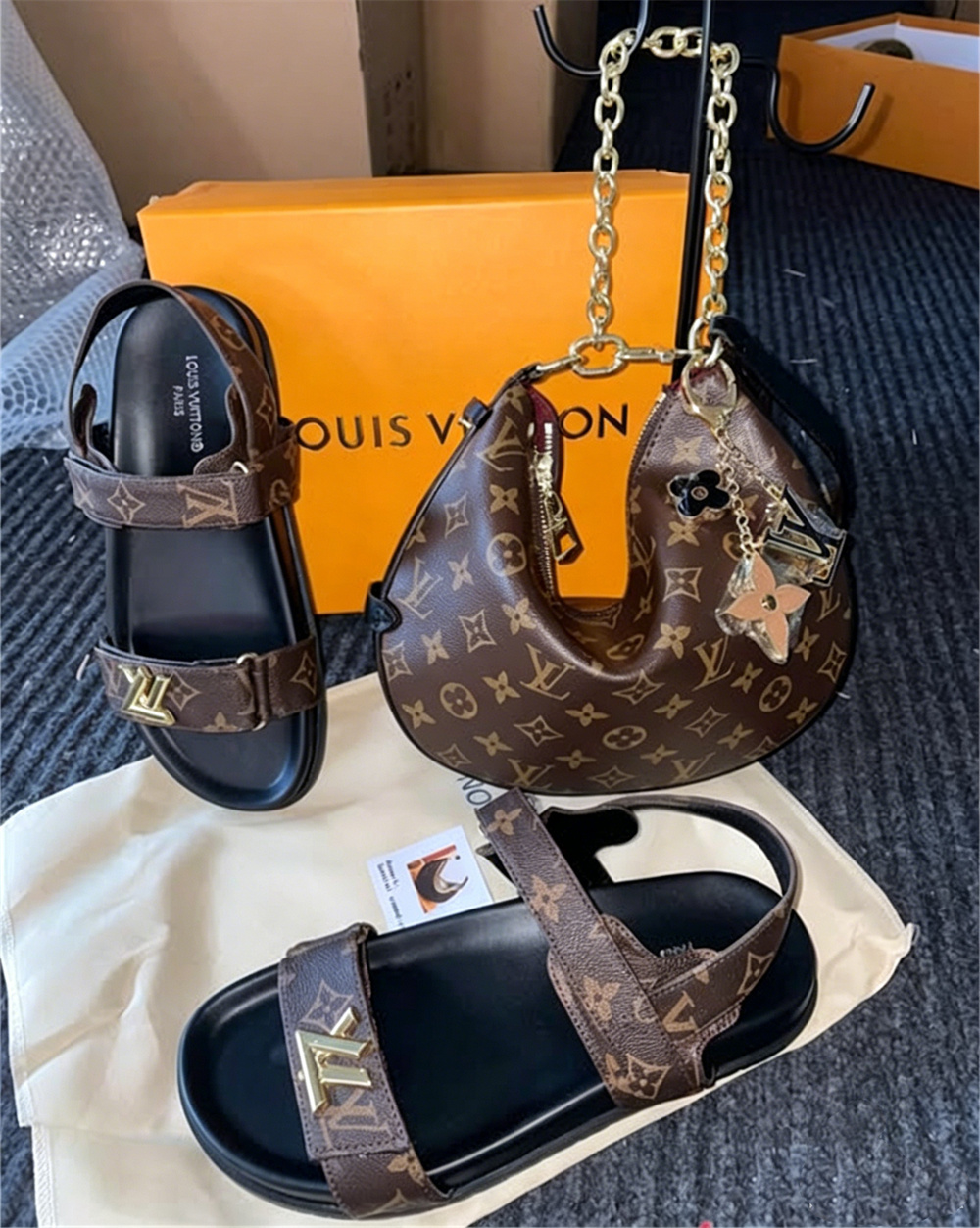 High quality sandals & shoulder bag free shipping LOV #Z0819 - Image 1