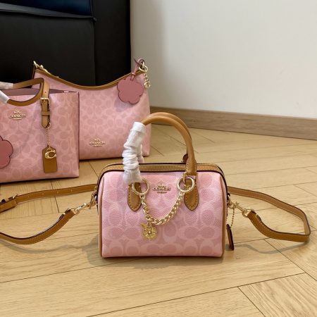 Pink Speedy Boston Pillow Bag Size:17.5*12.5*10cm#BO001