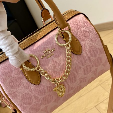 Pink Speedy Boston Pillow Bag Size:17.5*12.5*10cm#BO001 - Image 5
