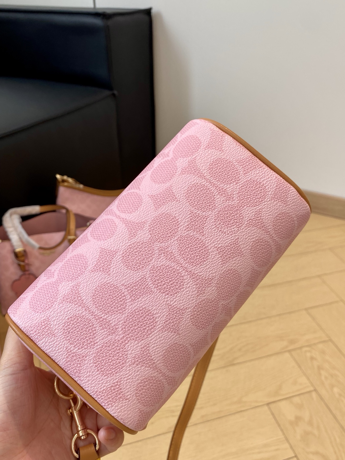 Pink Speedy Boston Pillow Bag Size:17.5*12.5*10cm#BO001 - Image 7